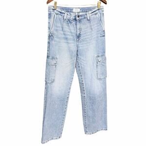 Pistola light wash women’s cargo jeans 27